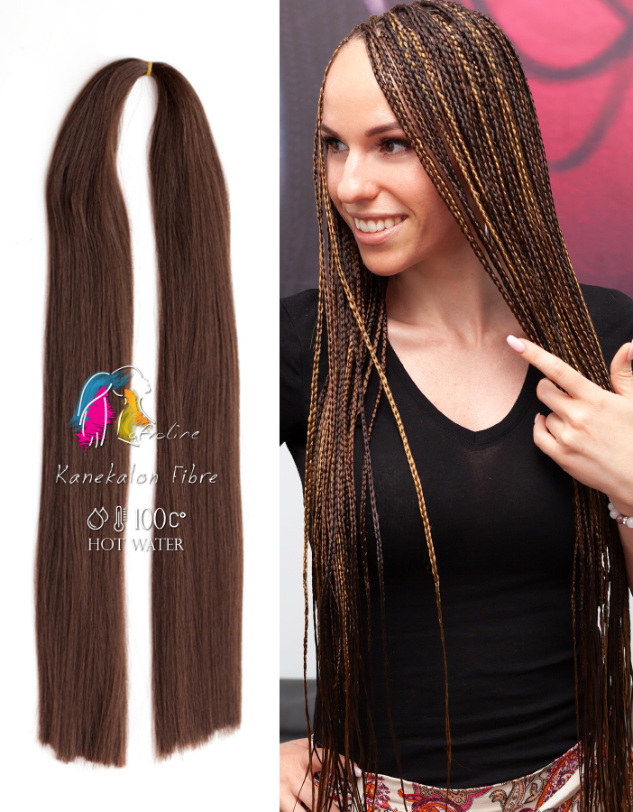 Kanekalon póthaj fonáshoz sötétbarna, AFROline